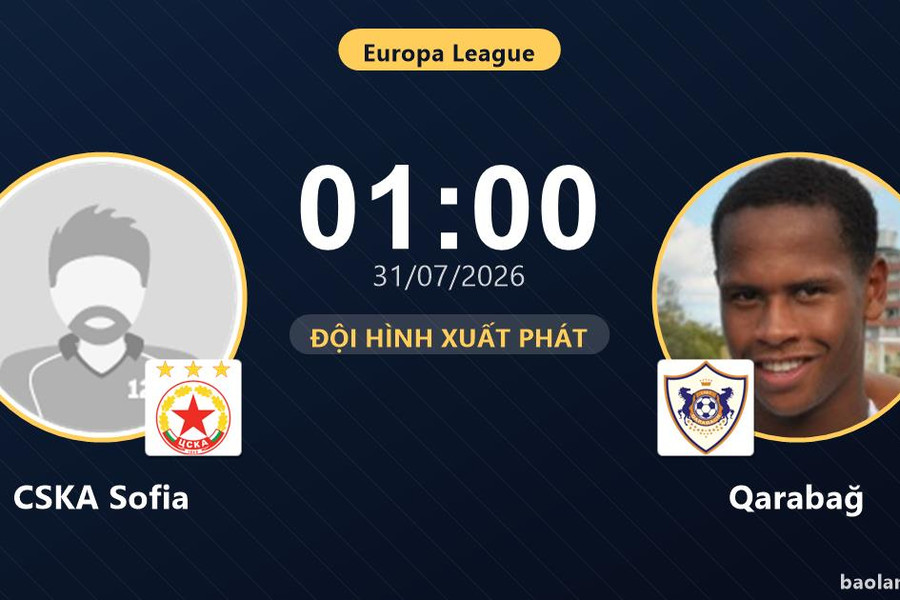 Trực tiếp CSKA Sofia vs Qarabağ: Bước vào hiệp phụ, hòa 0-0
