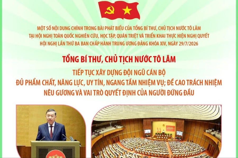 Tiếp tục xây dựng đội ngũ cán bộ đủ phẩm chất, năng lực, uy tín