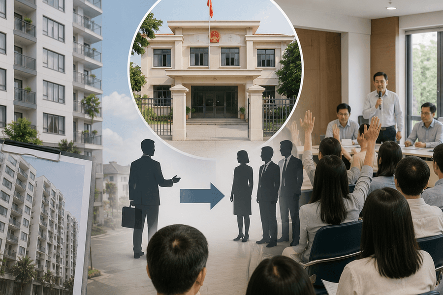 Khi nào UBND cấp xã phải tổ chức hội nghị chung cư thay chủ đầu tư?