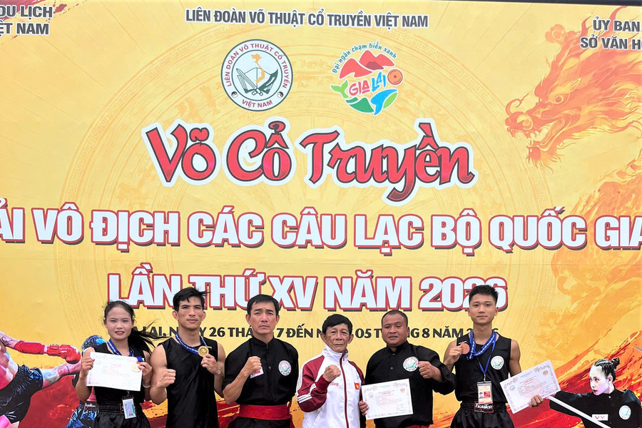 Lam Dong Secures 13 Medals at 2026 National Traditional Martial Arts Club Championship