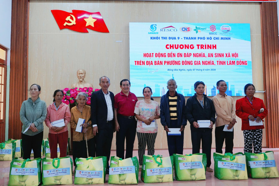 Khối thi đua số 9 - TP Hồ Chí Minh hỗ trợ an sinh tại Lâm Đồng