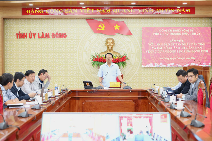 Phó Bí thư Thường trực Tỉnh ủy Lâm Đồng Đặng Hồng Sỹ chỉ đạo gỡ vướng các dự án động lực phía Đông