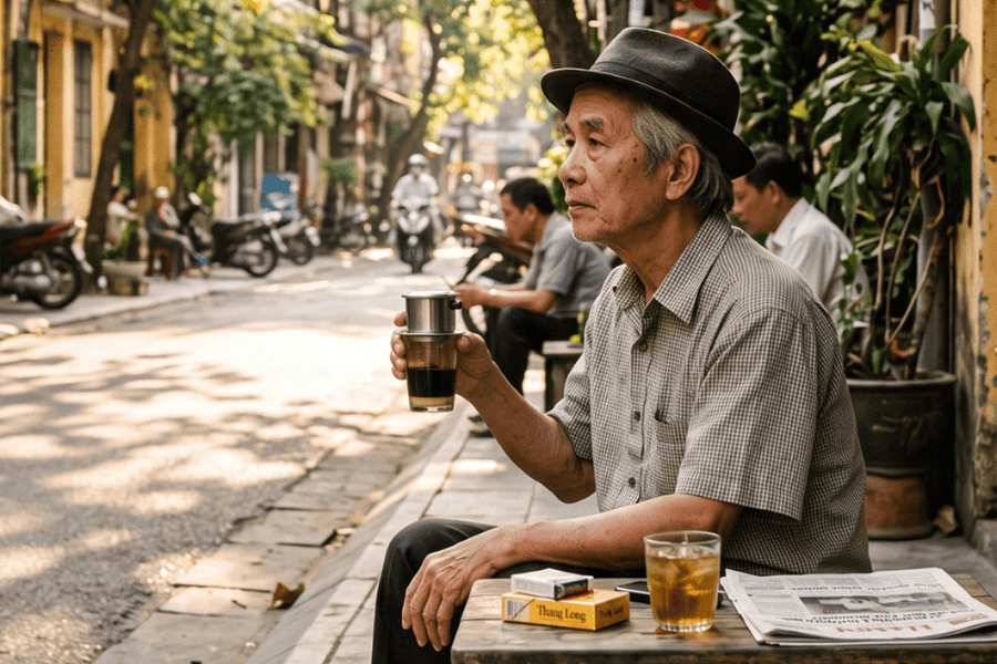 Cà phê cóc mỗi sáng