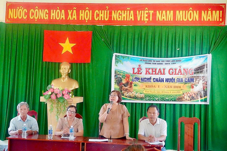 Hàm Thạnh mở hướng sinh kế từ đào tạo nghề
