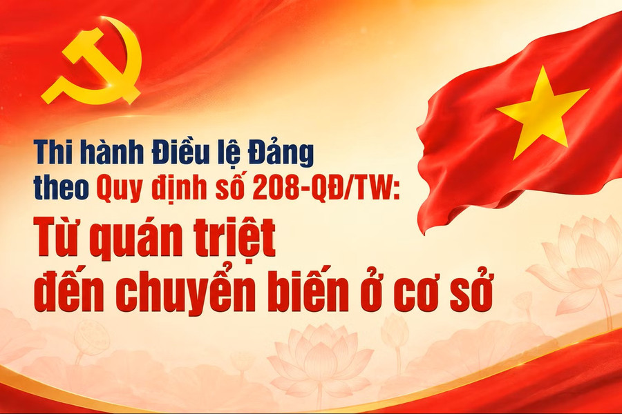 Thi hành Điều lệ Đảng theo Quy định số 208-QĐ/TW: Từ quán triệt đến chuyển biến ở cơ sở