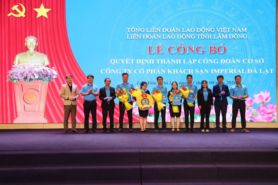 Thành lập Công đoàn cơ sở Công ty Cổ phần Khách sạn Imperial Đà Lạt