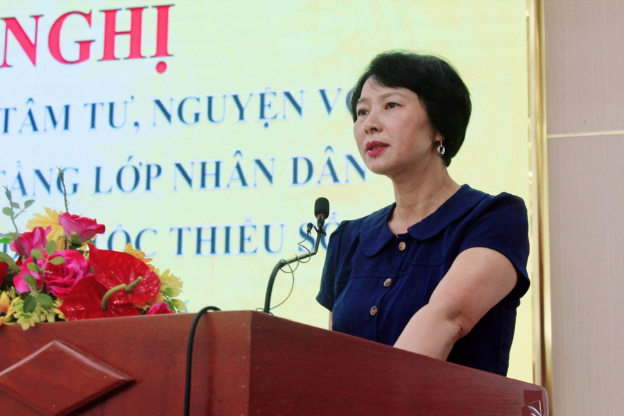 Phó Bí thư Tỉnh ủy Lâm Đồng Phạm Thị Phúc lắng nghe tâm tư đồng bào DTTS phía Đông tỉnh