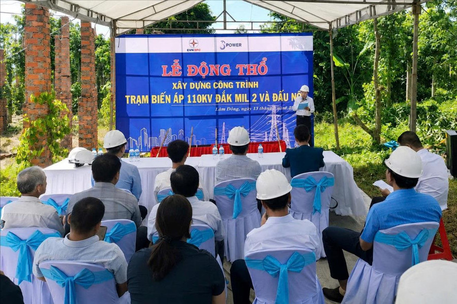 Khởi công công trình Trạm biến áp 110kV Đắk Mil 2 và đấu nối