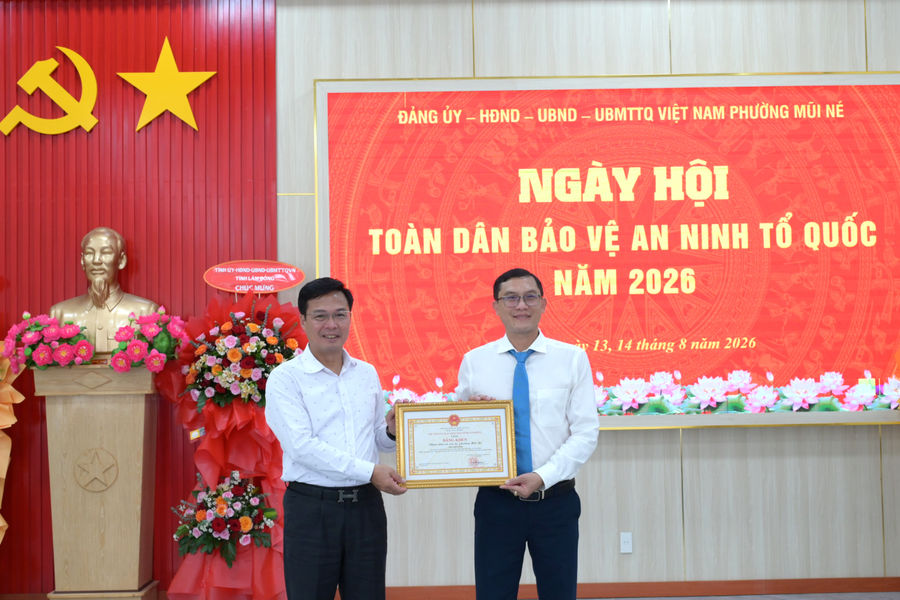 Phường Mũi Né tổ chức điểm Ngày hội toàn dân bảo vệ an ninh Tổ quốc