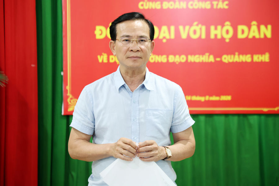 Người dân đồng thuận sớm đưa dự án đường Đạo Nghĩa - Quảng Khê về đích