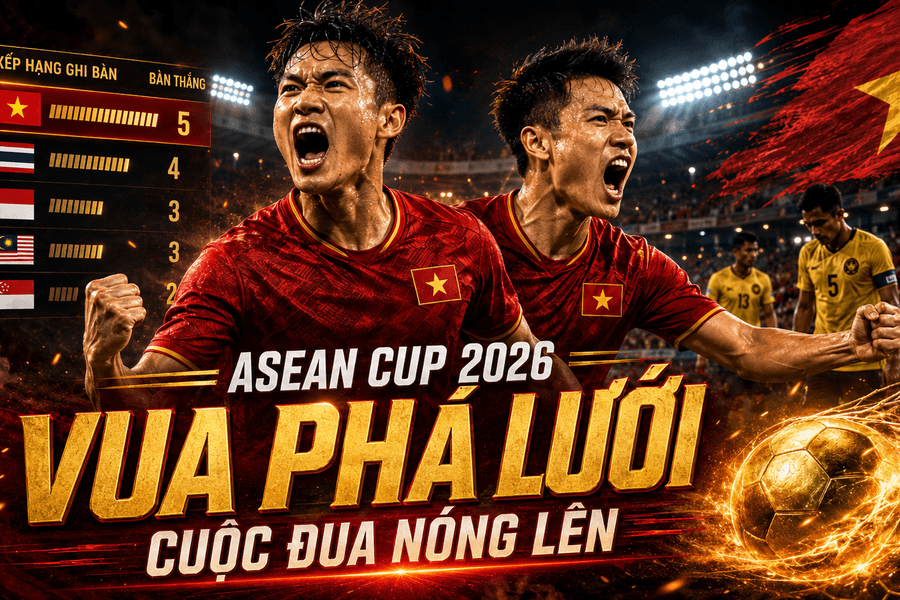 Bảng xếp hạng Vua phá lưới ASEAN Cup 2026 mới nhất, Xuân Son lên 3 bàn