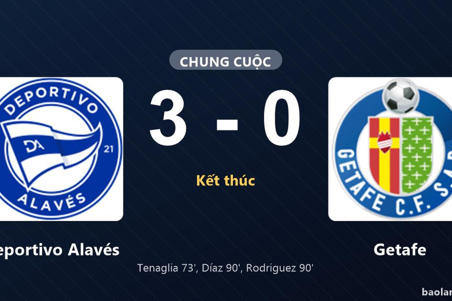 Thắng Getafe 3-0, Deportivo Alavés chiếm ngôi đầu bảng còn đối phương rơi xuống đáy