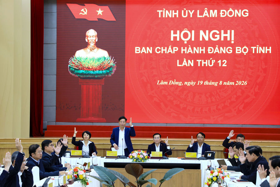 Ban Chấp hành Đảng bộ tỉnh Lâm Đồng cho ý kiến đối với 11 nội dung quan trọng