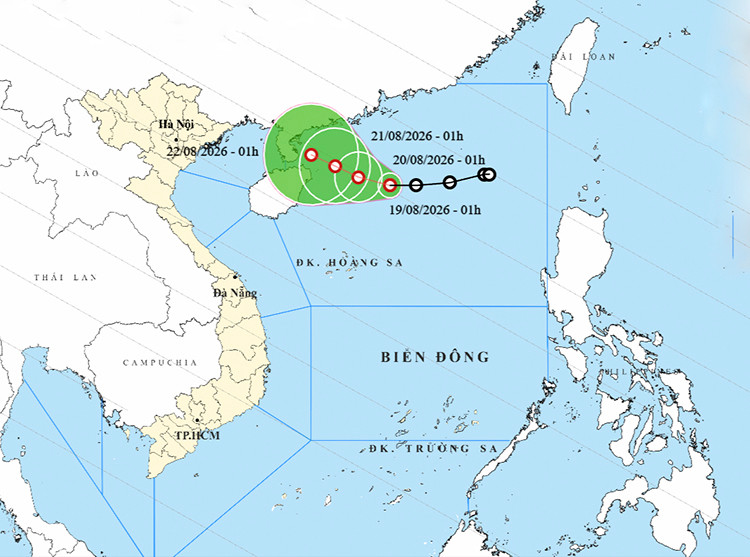 Thời tiết ngày 19/8: Bắc Bộ và Bắc Trung Bộ mưa lớn, áp thấp nhiệt đới gây sóng cao, biển động