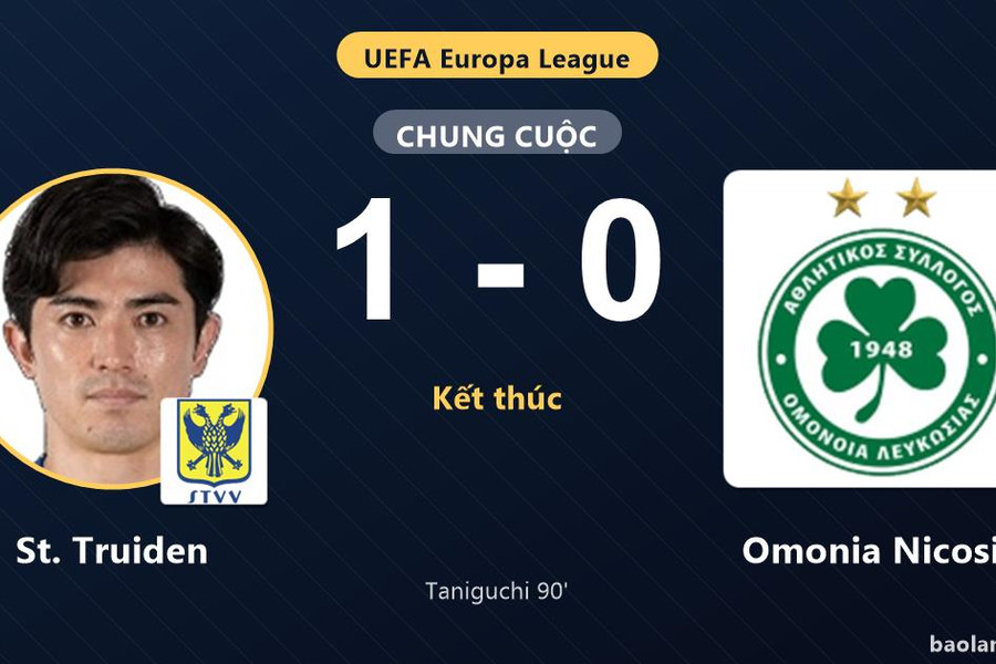 St. Truiden 1-0 Omonia Nicosia: St. Truiden giành chiến thắng