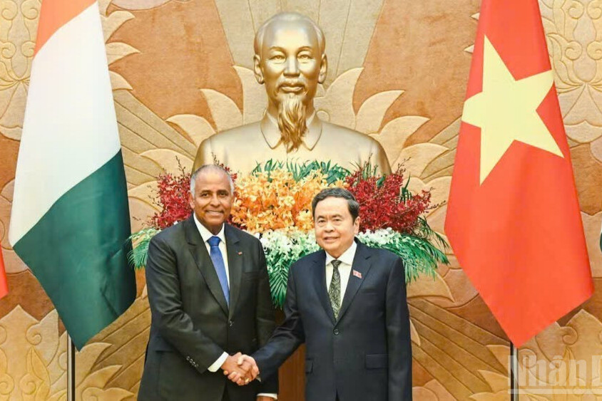 Chủ tịch Quốc hội Trần Thanh Mẫn hội đàm với Chủ tịch Quốc hội Cộng hòa Bờ Biển Ngà Patrick Achi