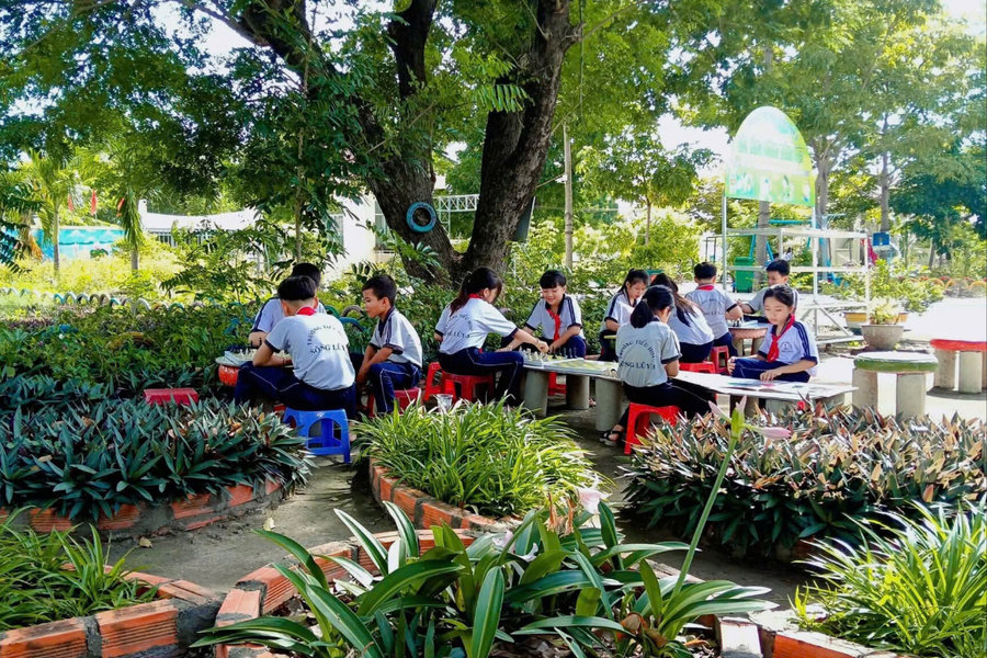 Gieo màu xanh, mở rộng không gian học tập