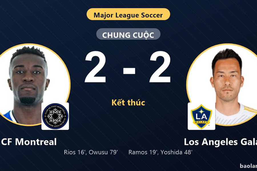 Chia điểm với CF Montreal, Los Angeles Galaxy chính thức giành vé vào vòng 1/16