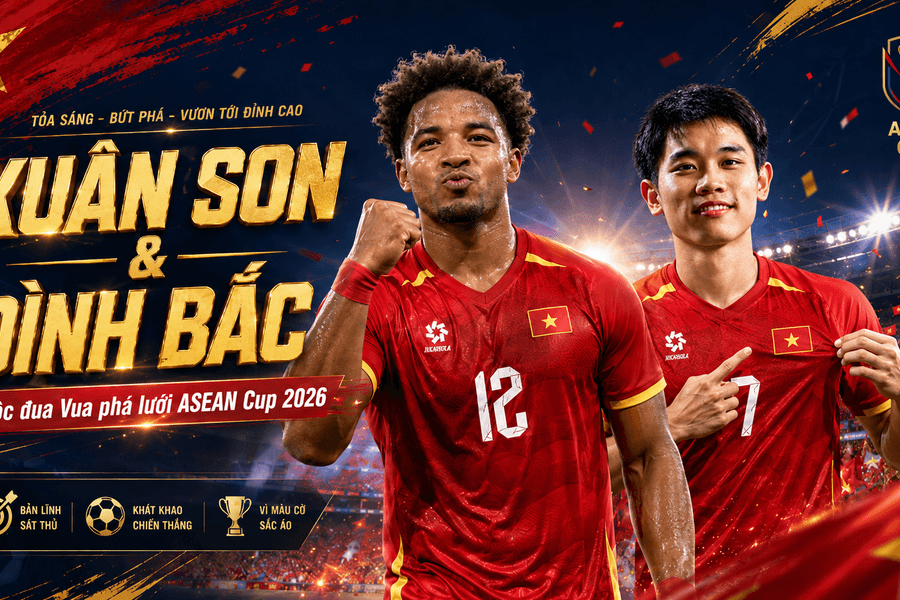 Bảng xếp hạng Vua phá lưới ASEAN Cup 2026 mới nhất: Đình Bắc, Xuân Son cùng 5 bàn, chia sẻ ngôi đầu