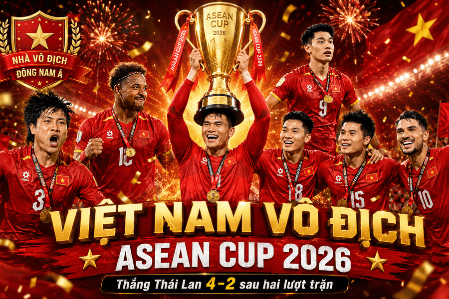 Thái Lan phản lưới nhà, Việt Nam vô địch Đông Nam Á lần thứ hai liên tiếp