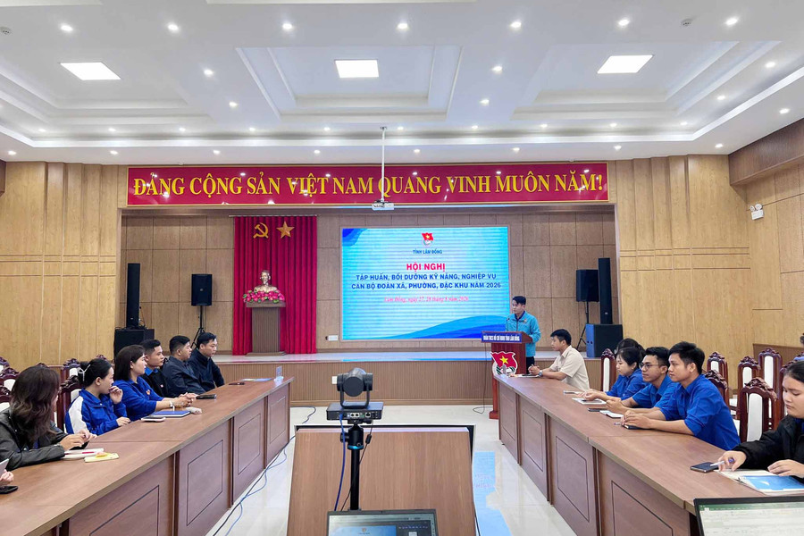 Hơn 700 cán bộ đoàn tập huấn kỹ năng, nghiệp vụ năm 2026