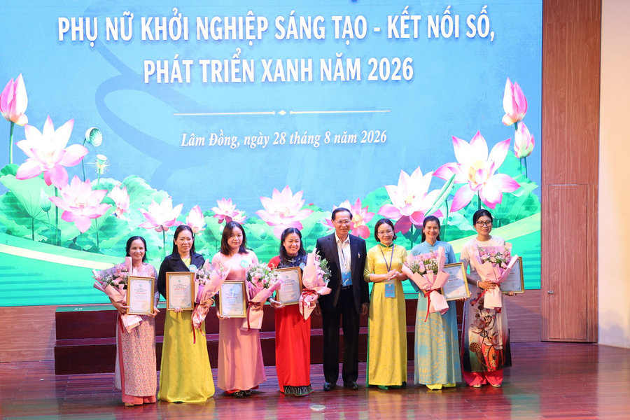 Lâm Đồng trao giải cuộc thi “Phụ nữ khởi nghiệp sáng tạo - Kết nối số, phát triển xanh” năm 2026