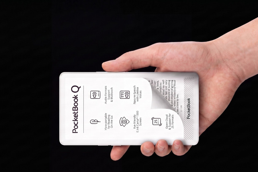 PocketBook Q ra mắt: Máy đọc sách màn hình E Ink 300 PPI nhỏ gọn với pin dùng tới 4 tuần