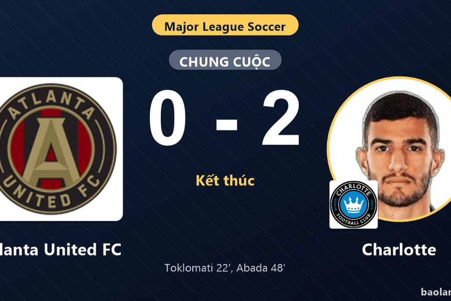 Hạ gục Atlanta United FC 2-0, Charlotte củng cố vị thế trong top 5 MLS