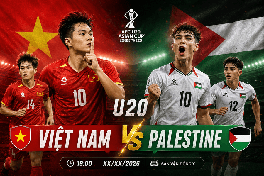 Tổng hợp dự đoán tỉ số U20 Palestine vs U20 Việt Nam lúc 19h ngày 3/9/2026