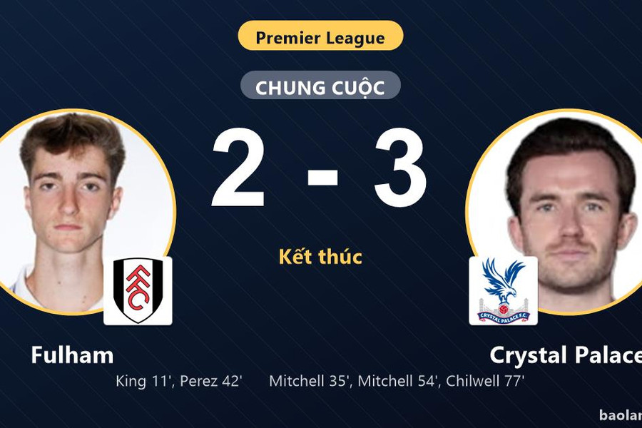 Ngược dòng kịch tính trước Fulham, Crystal Palace khiến chủ nhà ôm hận