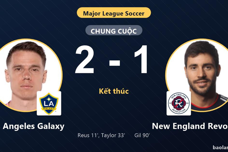 Hạ New England Revolution 2-1, Los Angeles Galaxy giành vé vào vòng 1/16