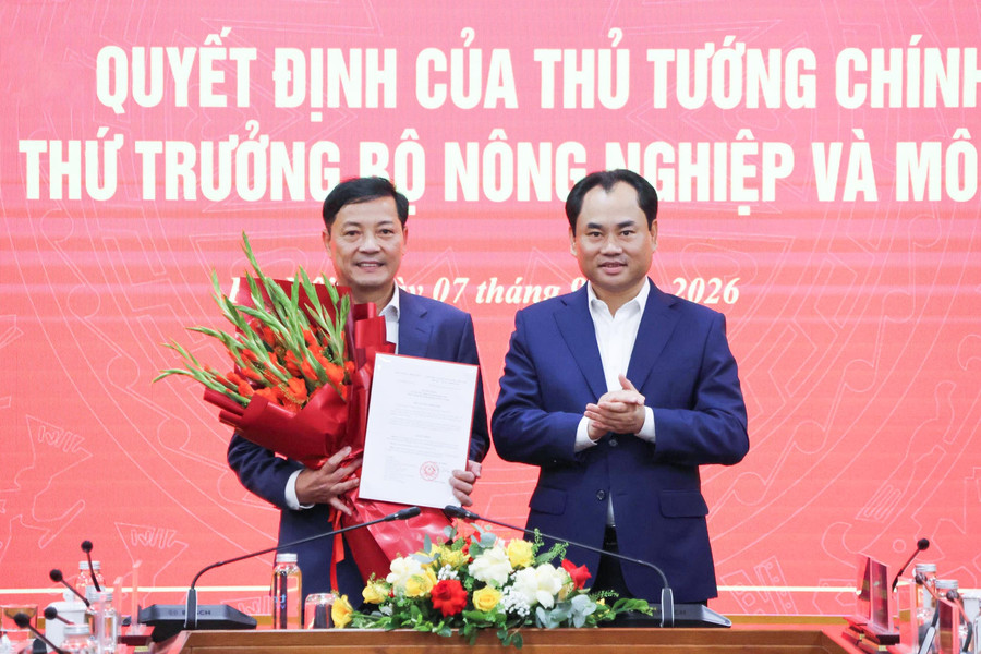 Trao quyết định bổ nhiệm đồng chí Lê Trọng Yên làm Thứ trưởng Bộ Nông nghiệp và Môi trường