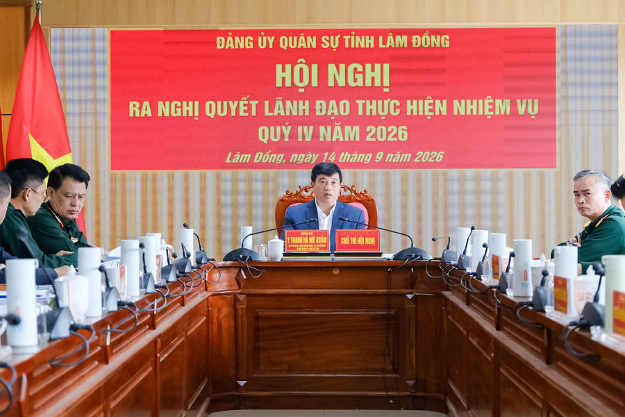 Đảng ủy Quân sự tỉnh quyết tâm hoàn thành tốt nhiệm vụ năm 2026