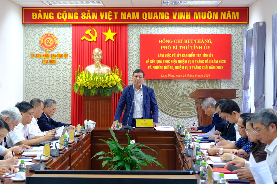Lâm Đồng nâng cao hiệu quả kiểm tra, giám sát trong tình hình mới