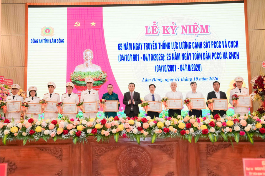 Lâm Đồng kỷ niệm 65 năm Ngày Truyền thống Lực lượng cảnh sát PCCC & CNCH