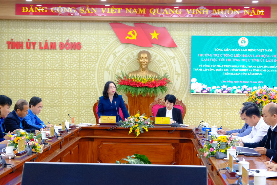 Lâm Đồng tăng cường phát triển đoàn viên, thành lập Công đoàn cơ sở