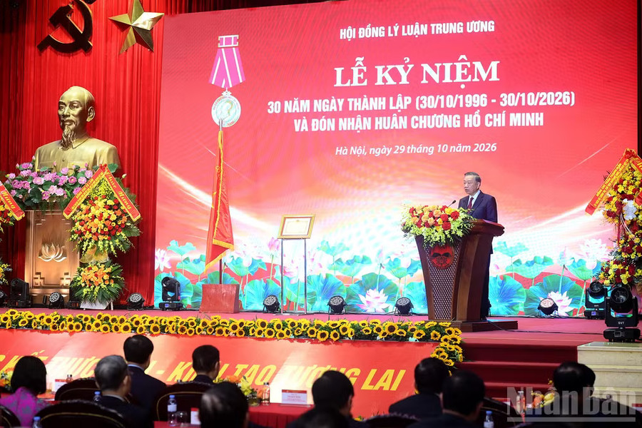 Phát biểu của Tổng Bí thư, Chủ tịch nước Tô Lâm tại Lễ kỷ niệm 30 năm Ngày thành lập Hội đồng Lý luận Trung ương