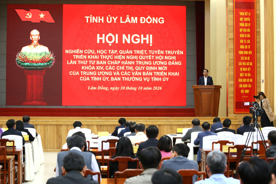 Lâm Đồng đưa Nghị quyết Trung ương 4 khóa XIV vào thực tiễn